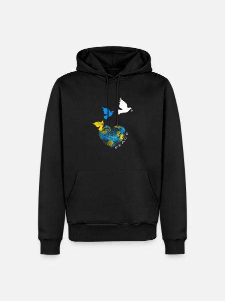 Ukraine - Men’s Premium Organic Hoodie - black