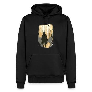 Conception effrayante de fan de films d’horreur - Sweat à capuche Premium bio Homme - noir - Devant - Nico (187cm)