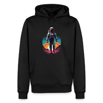 Astronaut lost in space - Splash Art Illustration - Männer Premium Bio Hoodie - Schwarz - Vorne - Nico (187cm)