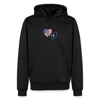 USA American City Of Reno Nevada Flag Patriotic - Men’s Premium Organic Hoodie - black - Front - Nico (187cm)