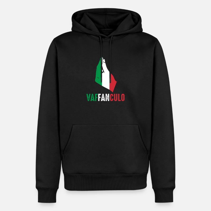 Italie Vaffanculo italien - Sweat à capuche Premium bio Homme - noir
