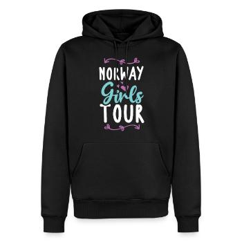 Tournée des filles de Norvège - Sweat à capuche Premium bio Homme - noir - Devant - Nico (187cm)