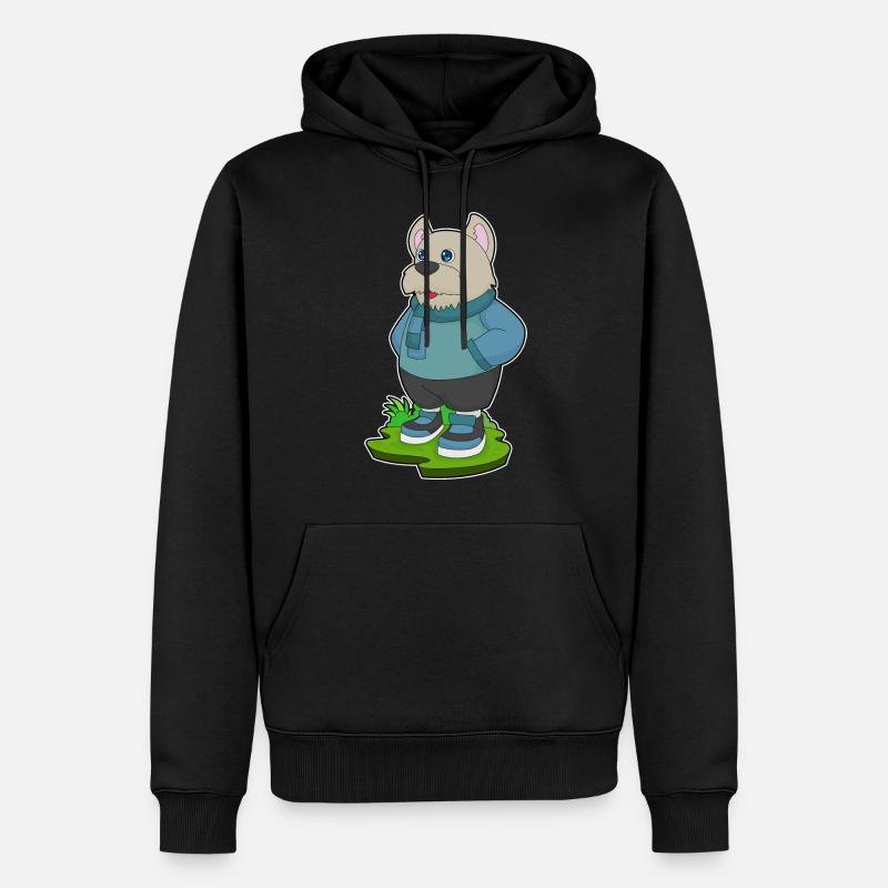 Echarpe d’hiver pour chien - Sweat à capuche Premium bio Homme - noir