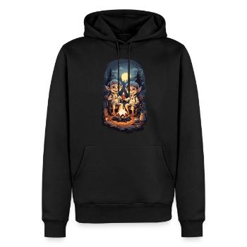 Halloween Camping Vampire Enfants Dessin Animé - Sweat à capuche Premium bio Homme - noir - Devant - Nico (187cm)