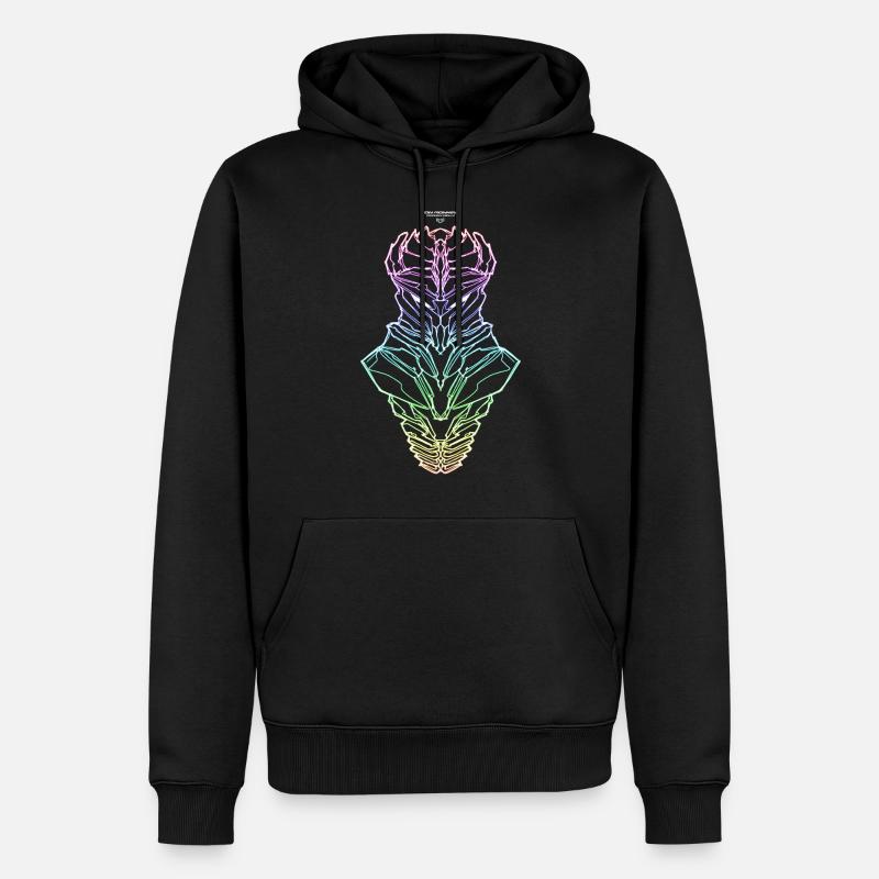 IRON MONKEYS NINJA - Männer Premium Bio Hoodie - Schwarz