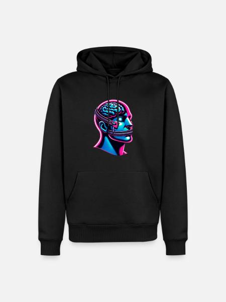 Free your Mind - Männer Premium Bio Hoodie - Schwarz