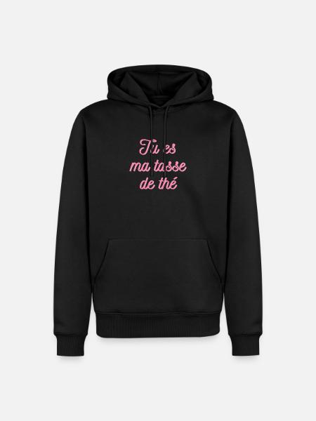 tasse de the - Sweat à capuche Premium bio Homme - noir