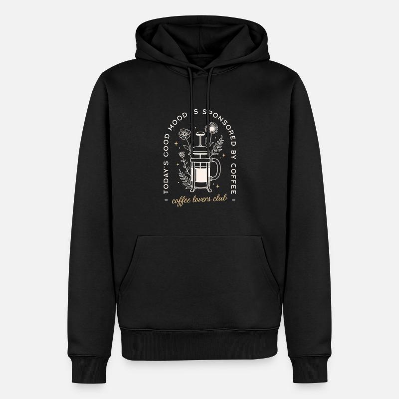 Citation café de spécialité humour - Sweat à capuche Premium bio Homme - noir