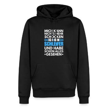 Non-Shockable Grinder - Men’s Premium Organic Hoodie - black - Front - Nico (187cm)