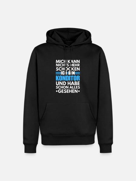Non-shockable pastry chef - Men’s Premium Organic Hoodie - black