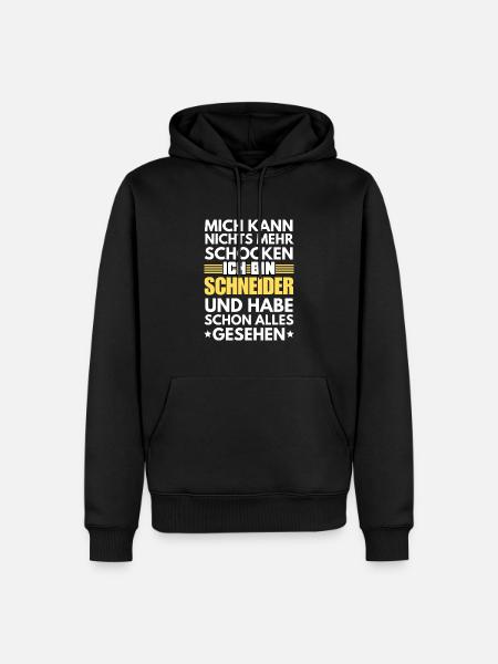 Nicht schockbarer Schneider - Männer Premium Bio Hoodie - Schwarz