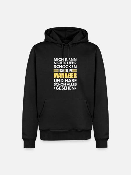 Non-shockable manager - Men’s Premium Organic Hoodie - black