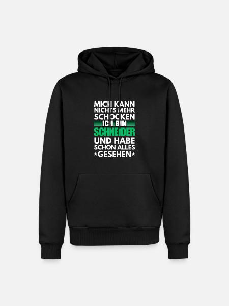 Cutter non choquable - Sweat à capuche Premium bio Homme - noir