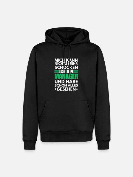 Gestionnaire non choquable - Sweat à capuche Premium bio Homme - noir