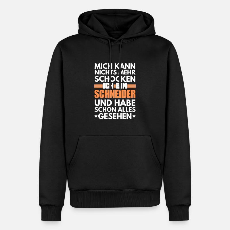 Nicht schockbarer Schneider - Männer Premium Bio Hoodie - Schwarz