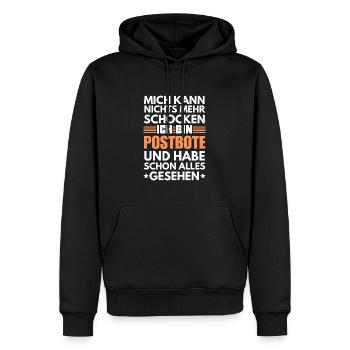Nicht schockbarer Postbote - Männer Premium Bio Hoodie - Schwarz - Vorne - Nico (187cm)
