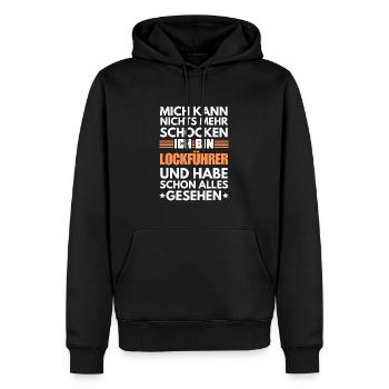 Non-shockable decoy guide - Men’s Premium Organic Hoodie - black - Front - Nico (187cm)