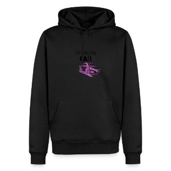 Getaway car - Men’s Premium Organic Hoodie - black - Front - Nico (187cm)