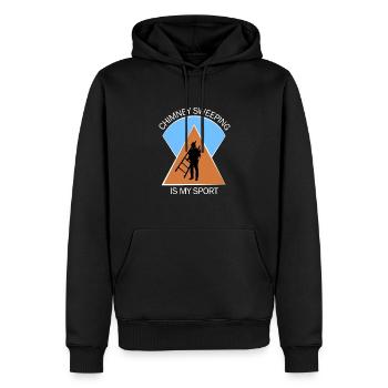 Schornsteinfeger Schlotfeger - Männer Premium Bio Hoodie - Schwarz - Vorne - Nico (187cm)
