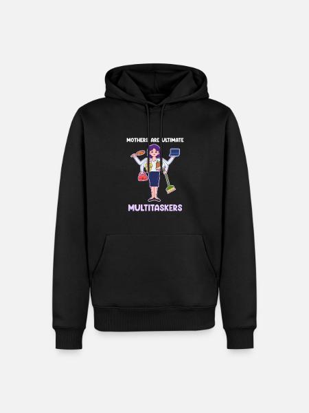 Multitasking for Mother's Day - Men’s Premium Organic Hoodie - black