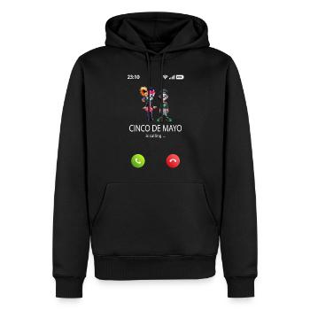 Cinco de Mayo is calling - Männer Premium Bio Hoodie - Schwarz - Vorne - Nico (187cm)