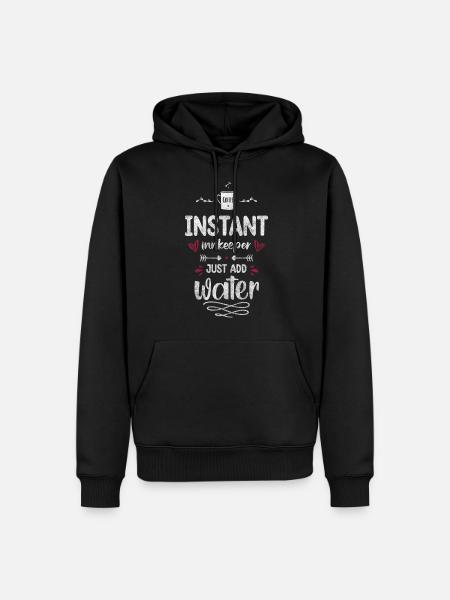 Restaurant Alcohol Smoking - Men’s Premium Organic Hoodie - black
