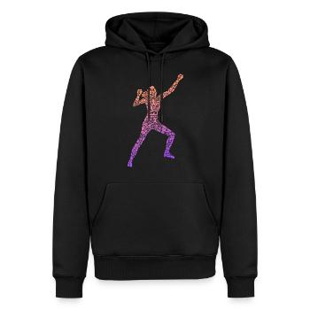 Klettern Symbole Bouldern Frauen Mädchen Climbing - Männer Premium Bio Hoodie - Schwarz - Vorne - Nico (187cm)