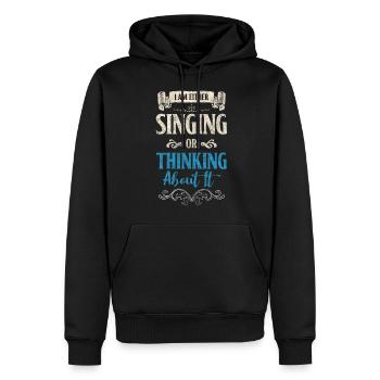 Musik Leidenschaft Chor Auftritt - Männer Premium Bio Hoodie - Schwarz - Vorne - Nico (187cm)