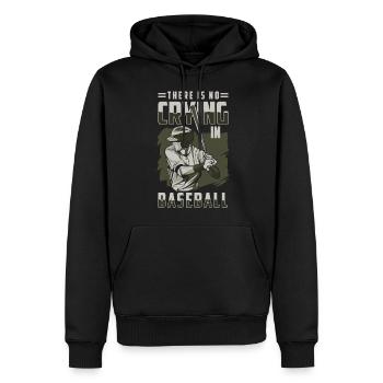Batte de baseball Amérique Baseballer - Sweat à capuche Premium bio Homme - noir - Devant - Nico (187cm)