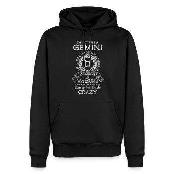 Constellation aérienne de l’horoscope du zodiaque - Sweat à capuche Premium bio Homme - noir - Devant - Nico (187cm)