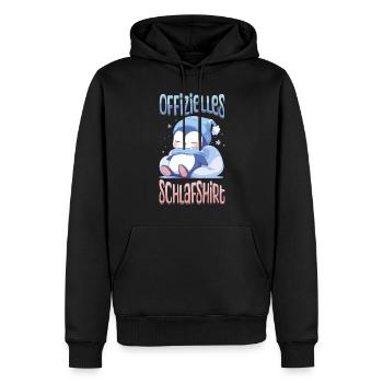 Offizielles Schlafshirt Pinguin Schlafanzug Süß - Männer Premium Bio Hoodie - Schwarz - Vorne - Nico (187cm)