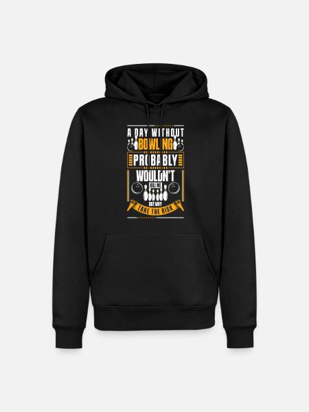 Bowling Sport Professional - Men’s Premium Organic Hoodie - black