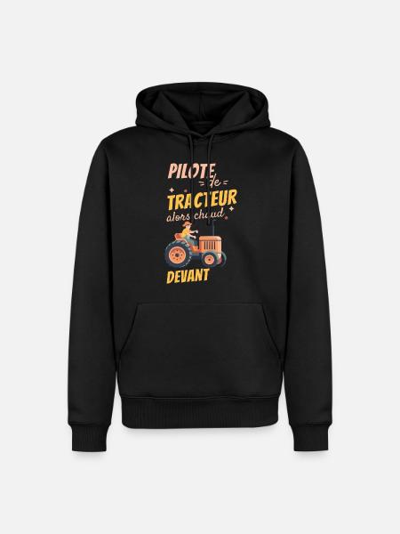 Tractor Driver - Men’s Premium Organic Hoodie - black