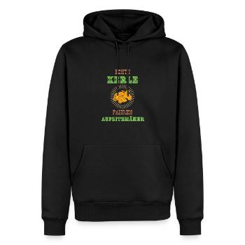 Rasenmäher - Männer Premium Bio Hoodie - Schwarz - Vorne - Nico (187cm)