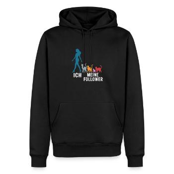Me & My Followers – Cat Humor Design - Men’s Premium Organic Hoodie - black - Front - Nico (187cm)