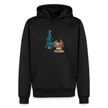 Me & My Followers – Cat Humor Design - Men’s Premium Organic Hoodie - black - Front - Nico (187cm)