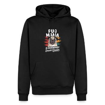 Maman carlin, marchande de collations légendaire - Sweat à capuche Premium bio Homme - noir - Devant - Nico (187cm)