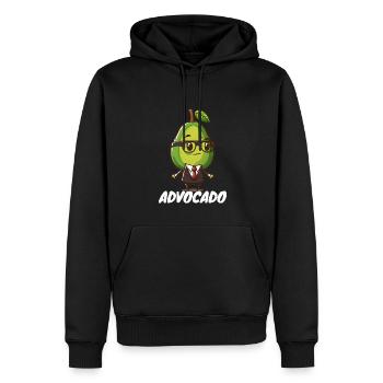 Avocado Anwalt Advokat Jurist Rechtsanwalt Vegan - Männer Premium Bio Hoodie - Schwarz - Vorne - Nico (187cm)