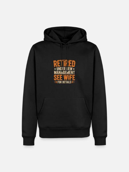 Funny Pensioner Tshirt - Men’s Premium Organic Hoodie - black