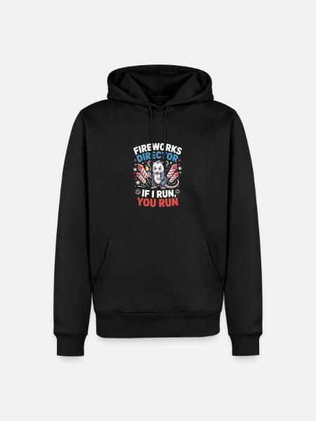 Fireworks director opossum - Men’s Premium Organic Hoodie - black