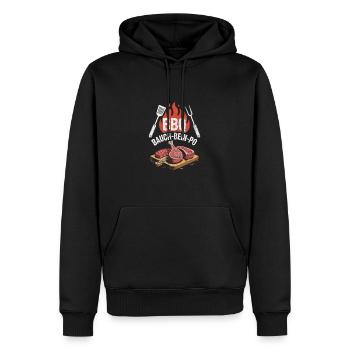 Bauch Bein PO Grill - Männer Premium Bio Hoodie - Schwarz - Vorne - Nico (187cm)