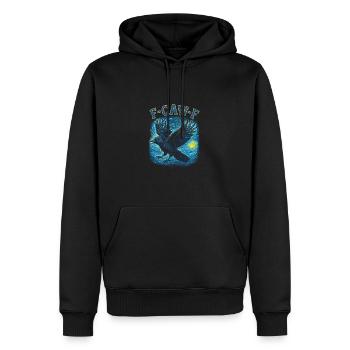 Fcawf Krähe Van Gogh - Männer Premium Bio Hoodie - Schwarz - Vorne - Nico (187cm)