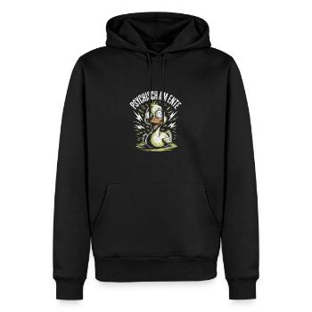 Psychisch Am Ente - Männer Premium Bio Hoodie - Schwarz - Vorne - Nico (187cm)