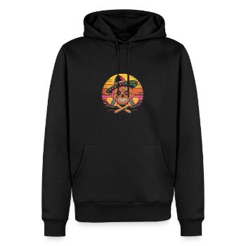 Citrouille Cinco de Mayo - Sweat à capuche Premium bio Homme - noir - Devant - Nico (187cm)
