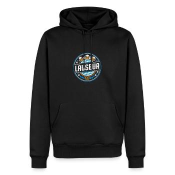 Drôle Lausbua Bayern Design - Sweat à capuche Premium bio Homme - noir - Devant - Nico (187cm)