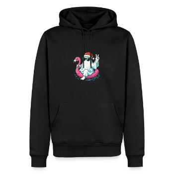 Lustiger Weihnachtsmann Halloween Design - Männer Premium Bio Hoodie - Schwarz - Vorne - Nico (187cm)