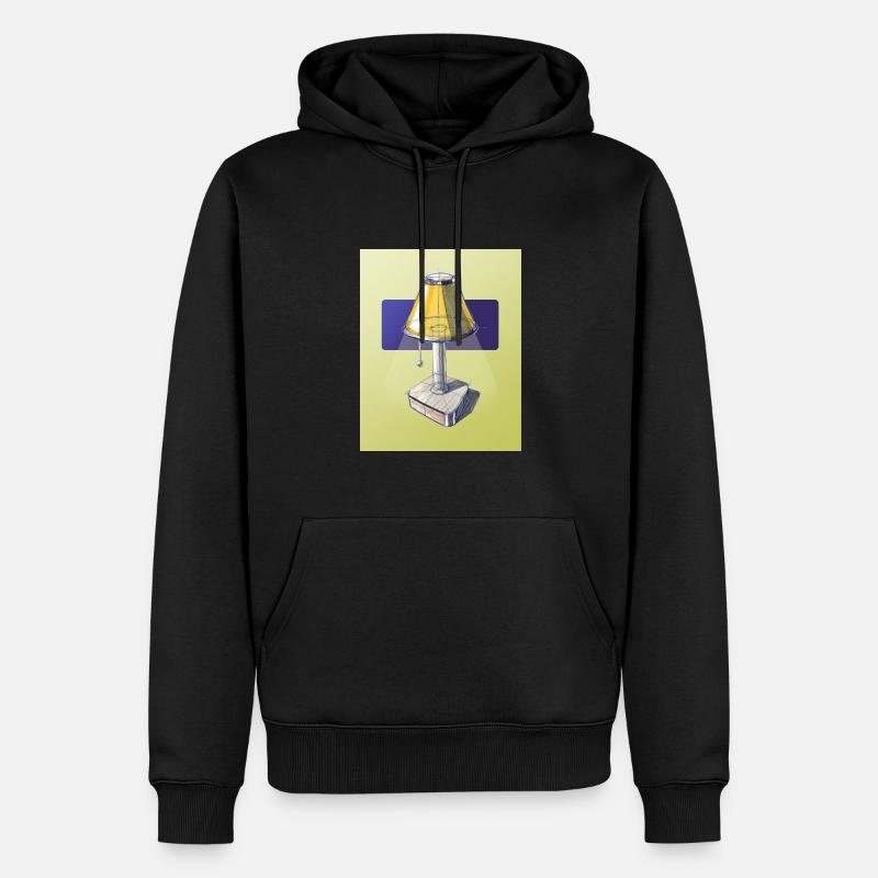 Lampe de design industriel - Sweat à capuche Premium bio Homme - noir