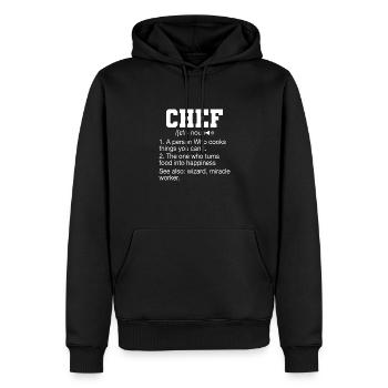 Koch Kochen Kochliebhaber Vintage Hobbykoch Spruch - Männer Premium Bio Hoodie - Schwarz - Vorne - Nico (187cm)