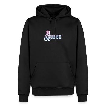 Bi & Bored - Men’s Premium Organic Hoodie - black - Front - Nico (187cm)