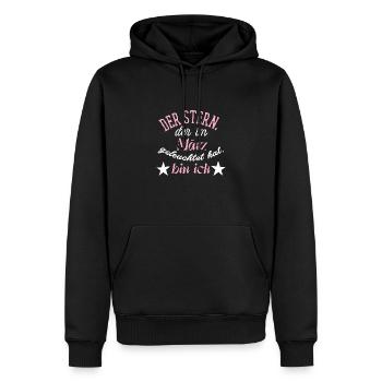 Queens are born in march - Männer Premium Bio Hoodie - Schwarz - Vorne - Nico (187cm)